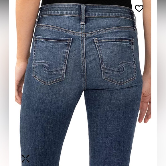 Silver Jeans Co Women's Suki Mid-Rise Curvy Capri Jeans 16W‎ Indigo NWT - Picture 4 of 9